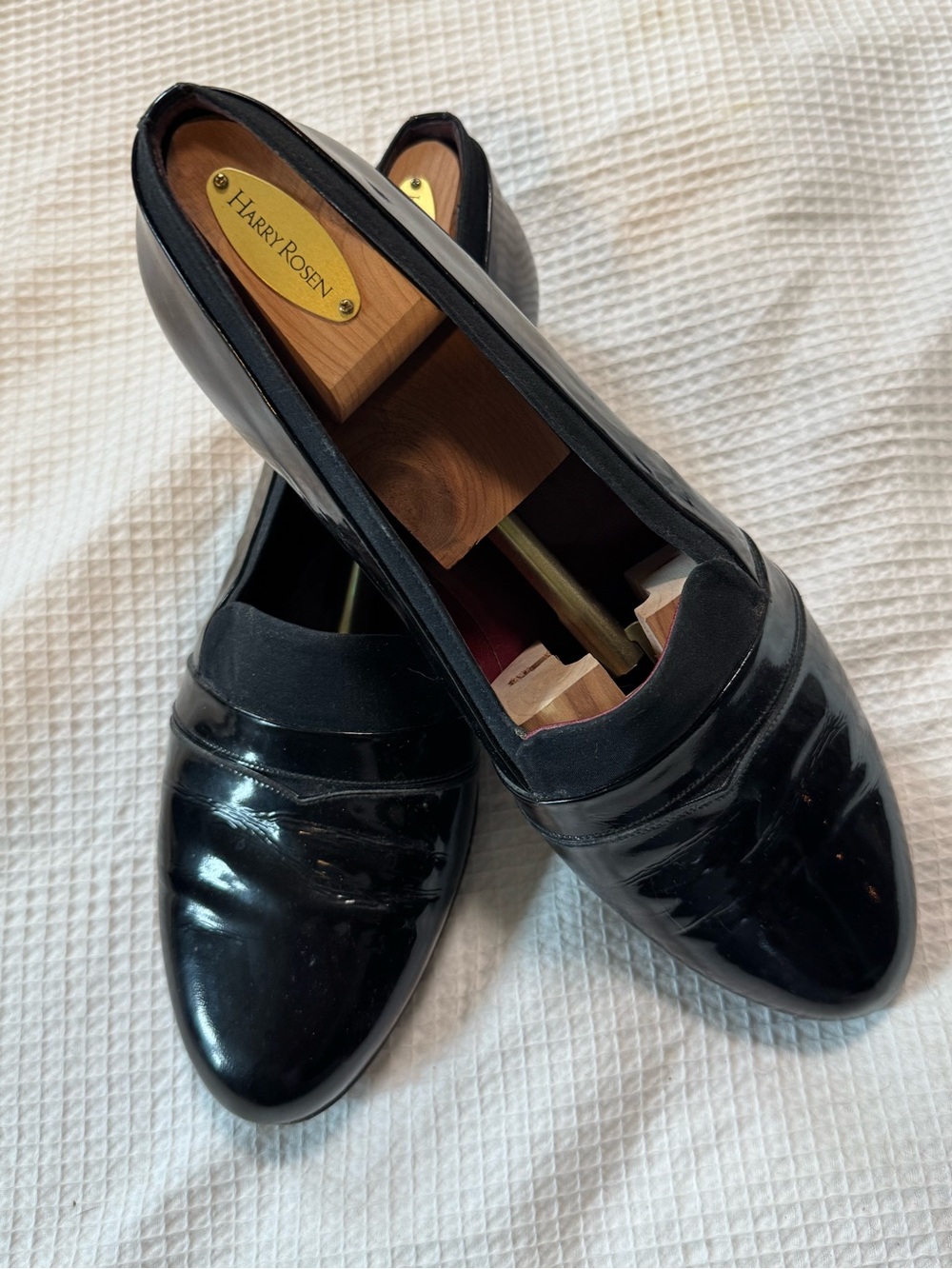 Bally made in Italy 10.5 M Men's Black Patent Leather Loafers